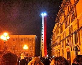 L’AQUILA RIABBRACCIA IL CENTRO CON IL TORRONE GIGANTE CHE SALVERA’ CELESTINO V