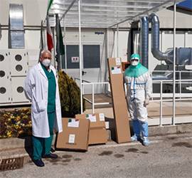 COVID: TORNIMPARTE DONA LAMPADA SCIALITICA A OSPEDALE G8 L’AQUILA
