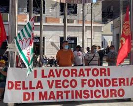 VECO MARTINSICURO: DOPO IL PRESIDIO L’ANNUNCIO, MINISTERO FIRMA DECRETO CASSA INTEGRAZIONE