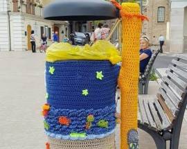 ORTONA: I CESTINI DEI RIFIUTI DIVENTANO OPERE D’ARTE VISTA MARE