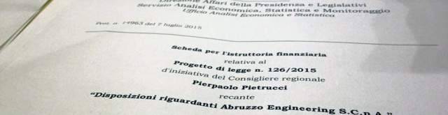 ABRUZZO ENGINEERING: CONSIGLIO REGIONALE APPROVA LA LEGGE
