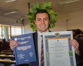 L’AQUILA: CONGRATULAZIONI A LEONARDO SCIMIA, DOTTORE ”BIS” IN INGEGNERIA