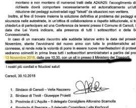 A24-A25: MINISTRO, ”MANIFESTAZIONE SINDACI IMPROVVISATA”, MA LETTERA LO SMENTISCE