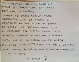 ADDIO ALLA PICCOLA GIULIA IL POMPIERE LE CHIEDE SCUSA, ”’SIAMO ARRIVATI IN RITARDO”
