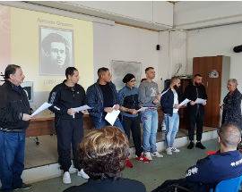 LETTURE CLASSICHE DETENUTI-STUDENTI CARCERE DI PESCARA CON ”LIBRIAMOCI”