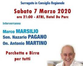 POLTRONAVIRUS: LIRIS, ”M5S POPULISTA”, MARCOZZI, ”GIA’ PRONTA FESTA PER ASTOLFI”