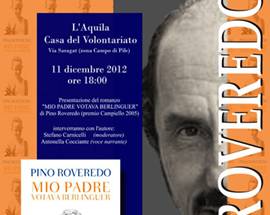 L’AQUILA: PAOLO ROVEREDO, DOMANI PRESENTA IL SUO LIBRO