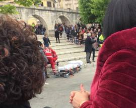 SULMONA: ACCUSA MALORE IN PIAZZA GARIBALDI, DONNA SOCCORSA DA 118