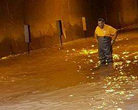 MALTEMPO: PIOVE DENTRO L’UNIVERSITA’ DI COPPITO, PROBLEMI ANCHE A ROIO