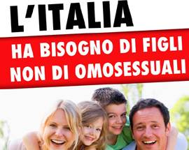 ORTONA: FORZA NUOVA VS ARCIGAY, ”PIU’ FIGLI MENO OMOSESSUALI”