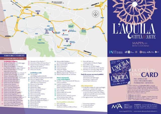 L’AQUILA, I BENI CULTURALI IN UNA MAPPA REALIZZATA DAL MUNDA