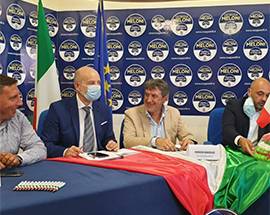 VOTO AVEZZANO: MARSILIO PRESENTA LISTA FDI, ”COESI E SAREMO PRIMO PARTITO”, ASSENTE QUAGLIERI