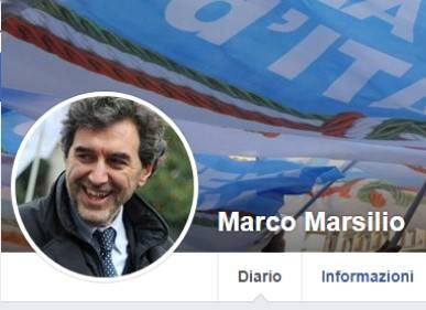 REGIONALI: MARSILIO TORNA SU FACEBOOK, PROFILO RIPRISTINATO DOPO CAMPAGNA