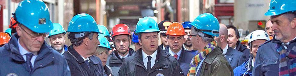 RENZI ADORA I LABORATORI GRAN SASSO, ”PERCHE’ NEL 2009 NIENTE G8 QUI SOTTO?”