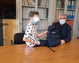 VASTO: UNA MEDAGLIA PER IL BAMBINO CHE HA DONATO MASCHERINE ALL’OSPEDALE