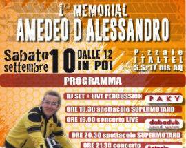 L’AQUILA: SABATO IL MEMORIAL AMEDEO D’ALESSANDRO, RICAVATO AD AMATRICE
