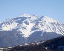 NEVE E TERREMOTO: COSTONE PERICOLANTE SUL MONTE CORVO, RISCHIO FRANA