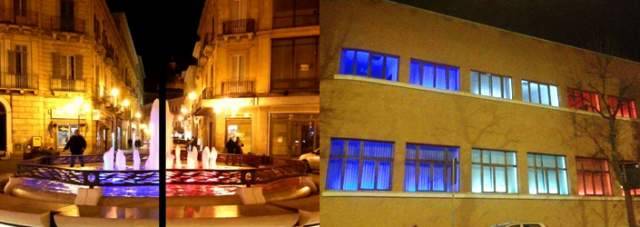 PARIGI: MONUMENTI ILLUMINATI DEI COLORI DELLA FRANCIA, ANCHE L’ABRUZZO LO FA