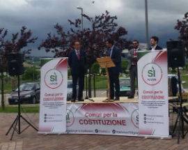 RIFORMA COSTITUZIONALE: A MORRO D’ORO COMIZIO DI PITTELLA E FINA PER IL SI’