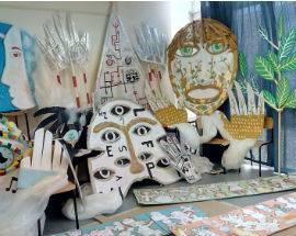 MOSTRA A PALAZZO FIBBIONI OPERE STUDENTI ALIGHIERI ISPIRATE A L’AQUILA COME ”CITTA’ NUOVA”
