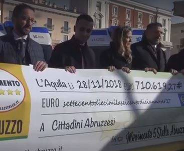 REGIONE: IRA M5S: ”MAI USATA AMBULANZA DONATA AD ASL L’AQUILA CON TAGLIO COMPENSI CONSIGLIERI”