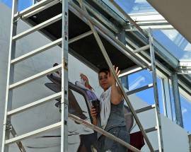 L’AQUILA: NELLA FACOLTA’ DI INGEGNERIA UN MURALES IN RICORDO DEGLI STUDENTI MORTI NEL SISMA 2009