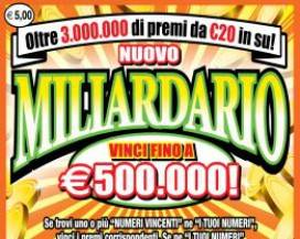 L’AQUILA: GRATTA E VINCI FORTUNATO, CLIENTE TORNA A CASA CON 100 MILA EURO