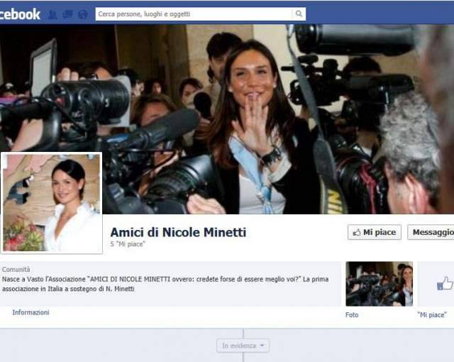 FACEBOOK: NASCE GRUPPO PER LA MINETTI, ”LEI E’ SPECIALE”