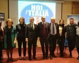 ELEZIONI: NOI CON L’ITALIA, FOLLA A TERAMO PER LA PRESENTAZIONE DEI CANDIDATI