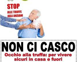 MONTESILVANO: ”NON CI CASCO”, CONVEGNO PER SCONGIURARE TRUFFE AGLI ANZIANI