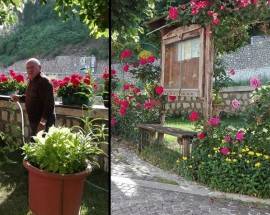 PESCINA: IL NONNO GIARDINIERE CHE CON I FIORI COLORA IL CENTRO STORICO