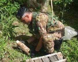 RESIDUATI BELLICI SECONDA GUERRA MONDIALE TROVATI IN CIMITERO A CHIETI