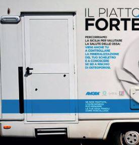 OSTEOPOROSI: SI CONCLUDE  A TERAMO TOUR CAMPER ”PIATTO FORTE”