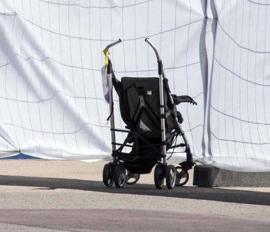 PESCARA: A PIEDI CON FIGLIA DI DUE ANNI  SULL’ASSE ATTREZZATO