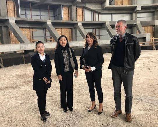 L’AQUILA:  DELEGAZIONE AMBASCIATA GIAPPONESE PALAJAPAN ”PRESTO LAVORI”