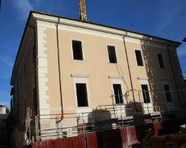 L’AQUILA:SPLENDE FACCIATA DI PALAZZO CRICCHI, FINE LAVORI IN UN ANNO