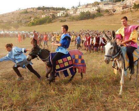 NAVELLI: TORNANO  SAGRA DEI CECI E DELLO ZAFFERANO E IL PALIO DEGLI ASINI