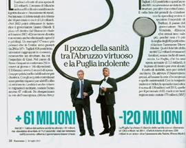 SANITA’: ‘PANORAMA’ PROMUOVE L’ABRUZZO, ”REGIONE IN ATTIVO”