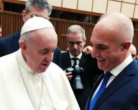 IL SINDACO MASCI QUESTA MATTINA IN UDIENZA PRIVATA DA PAPA FRANCESCO