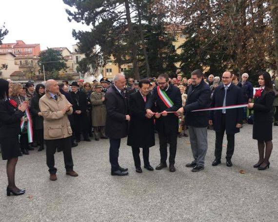 PARCO CASTELLO L’AQUILA: CERIMONIA PER CONCLUSIONE LAVORI DI RIQUALIFICAZIONE