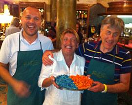 L’AQUILA CALCIO: SCHERZA COL CUOCO CUCINA LA PASTA ROSSOBLU’