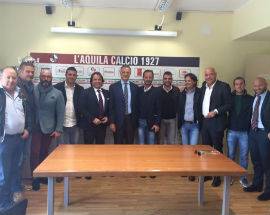 L’AQUILA CALCIO: PERROTTA IN VISITA ALL’ACCADEMIA ROSSOBLU’
