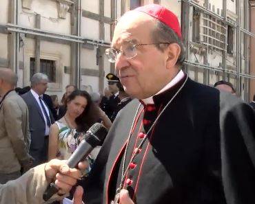 CARDINALE PETROCCHI CELEBRA MESSA A CAMPO IMPERATORE PER CONFALONIERI