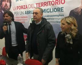 REGIONALI: LEGNINI NEL CRATERE 2009 ”ORA RIEMPIRE LE CASE VUOTE RICOSTRUITE”