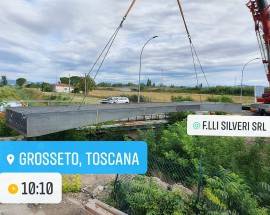 GROSSETO: AQUILANA FRATELLI SILVERI REALIZZA PONTE DA 23 METRI PER USO CICLOPEDONALE, ”SODDISFATTI”