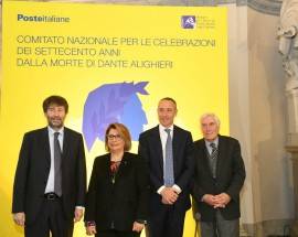 POSTE ITALIANE SOSTIENE LE CELEBRAZIONI PER I 700 ANNI DI DANTE ALIGHIERI