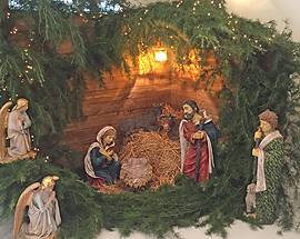 L’AQUILA: SPUNTA UN PRESEPE IN CENTRO, E’ QUELLO DELLE ANIME SANTE