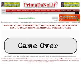 CONDANNA A GIORNALE WEB PER UN ARTICOLO IN ARCHIVIO PER ANNI