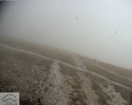 MALTEMPO: PRIMI FIOCCHI DI NEVE AL RIFUGIO DUCA DEGLI ABRUZZI