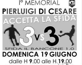 POGGIO PICENZE: IL 19 GIUGNO PRIMO MEMORIAL ”PIERLUIGI DI CESARE”